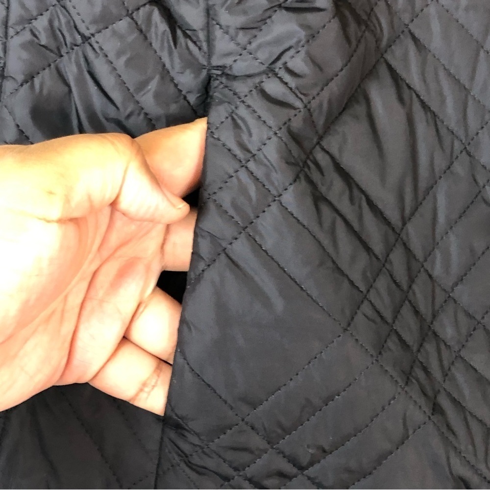 J.Jill Black Full Zip Sleeveless Side Snap Quilted Vest Size M - Picture 7 of 13